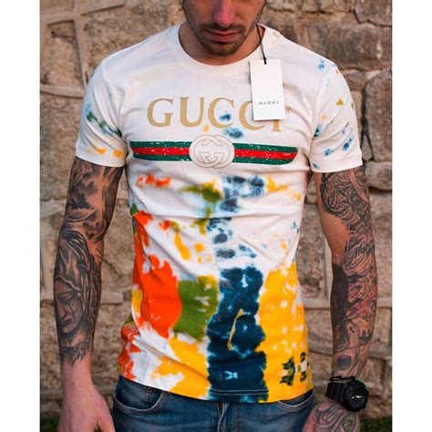 orange and white gucci shirt|authentic Gucci t shirt men.